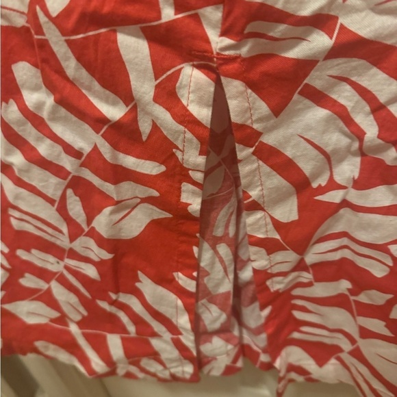 NWT 100%Cotton Coral and White Maxi Dress - Picture 3 of 8